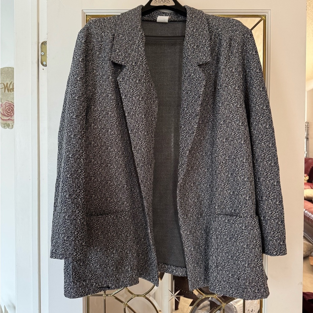 The Sak Gray Textured Blazer for Business Casual